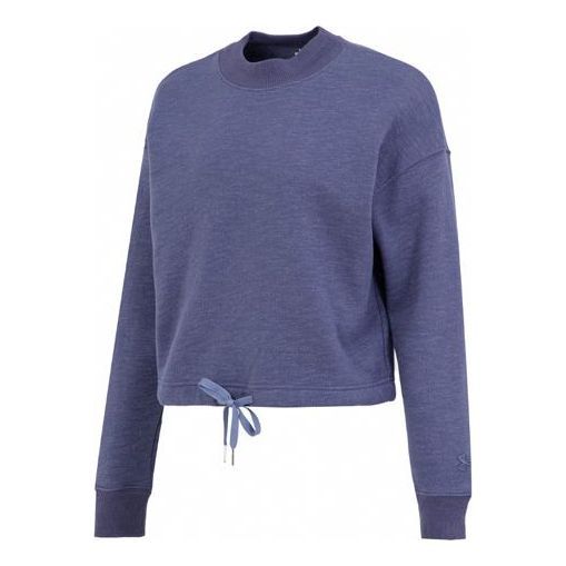 (WMNS) Under Armour Essential Script Crew Sweatshirt 'Purple Blue' 1374108-558 sold by KicksCrew