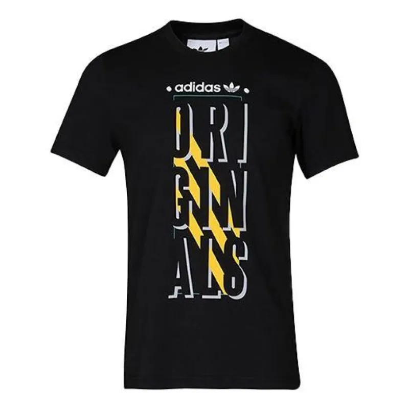 adidas originals Alphabet logo Short Sleeve Black CD6836 sold by KicksCrew