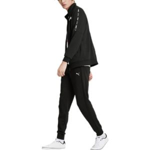 PUMA Tape French Terry Full-zip Sweatshirt 'Black' 671981-01 sold by KicksCrew