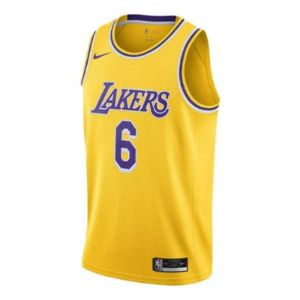 Nike x NBA LA Lakers Jerseys 'LeBron James 6' CW3669-738 sold by KicksCrew