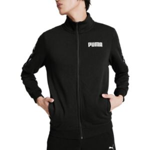PUMA Tape French Terry Full-zip Sweatshirt 'Black' 671981-01 sold by KicksCrew