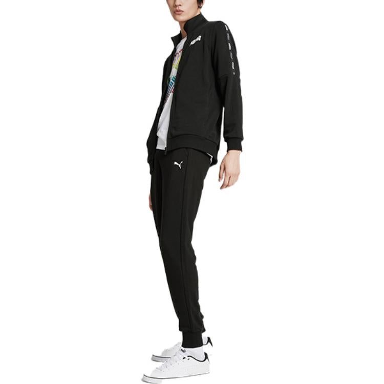 PUMA Tape French Terry Full-zip Sweatshirt 'Black' 671981-01 sold by KicksCrew product image thumbnail 3