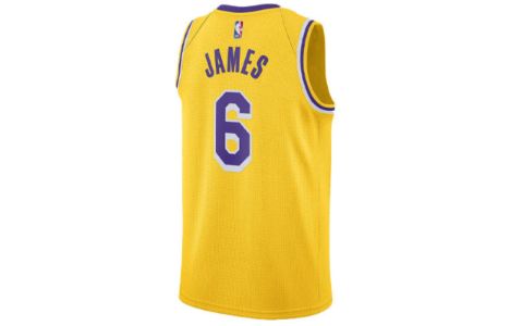 Nike x NBA LA Lakers Jerseys 'LeBron James 6' CW3669-738 sold by KicksCrew