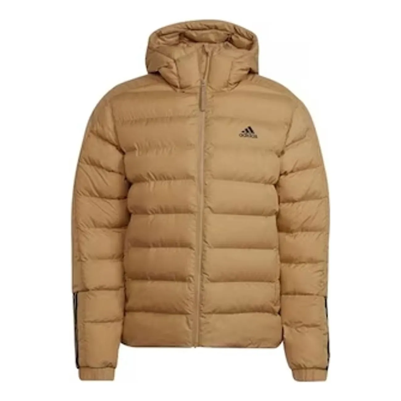 adidas Midweight Hooded Padding Down Jacket 'Beige' GT1676 sold by KicksCrew