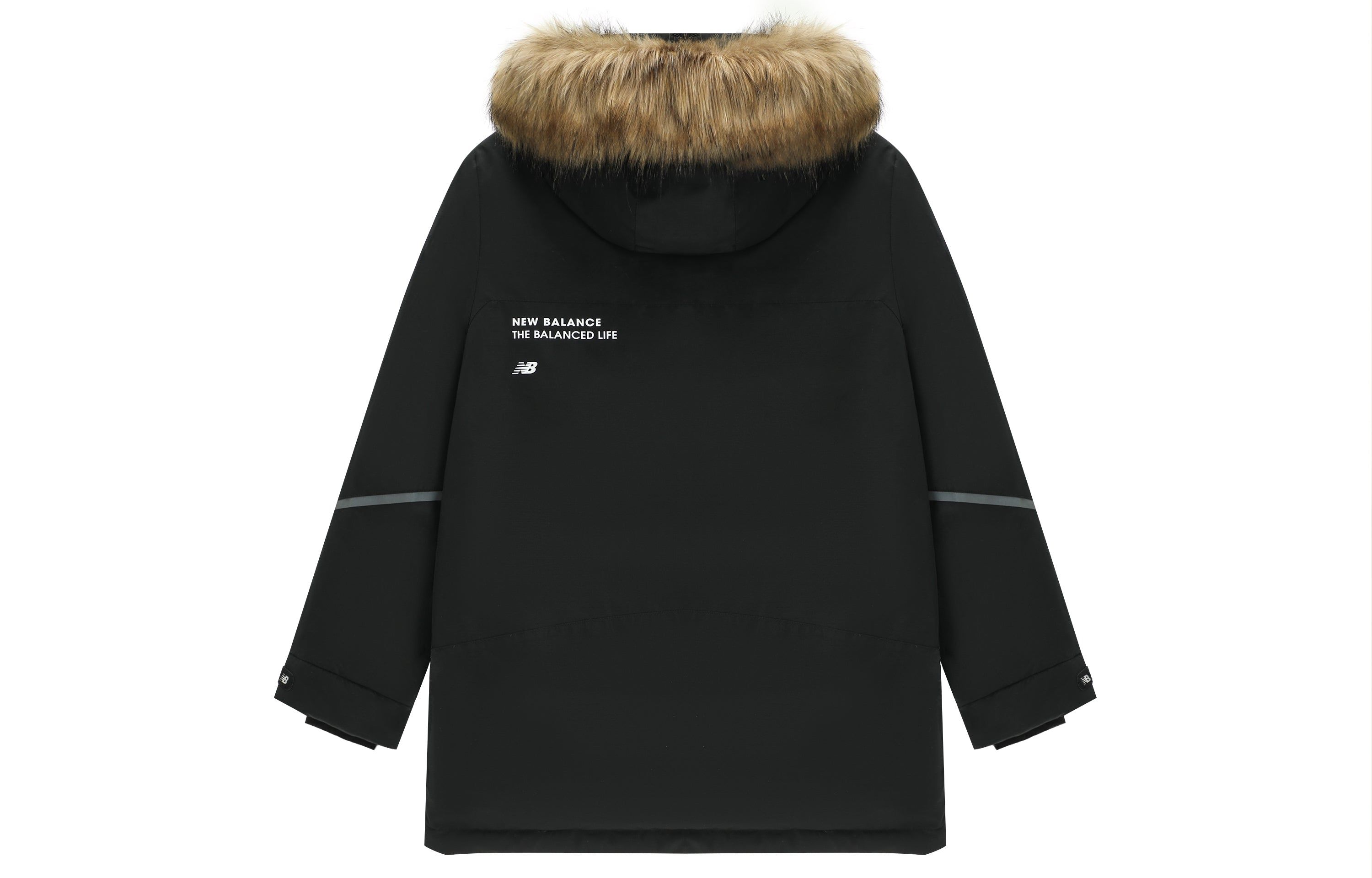 New Balance Logo Down Jacket 'Black' 5PC44603-BK sold by KicksCrew product image thumbnail 2
