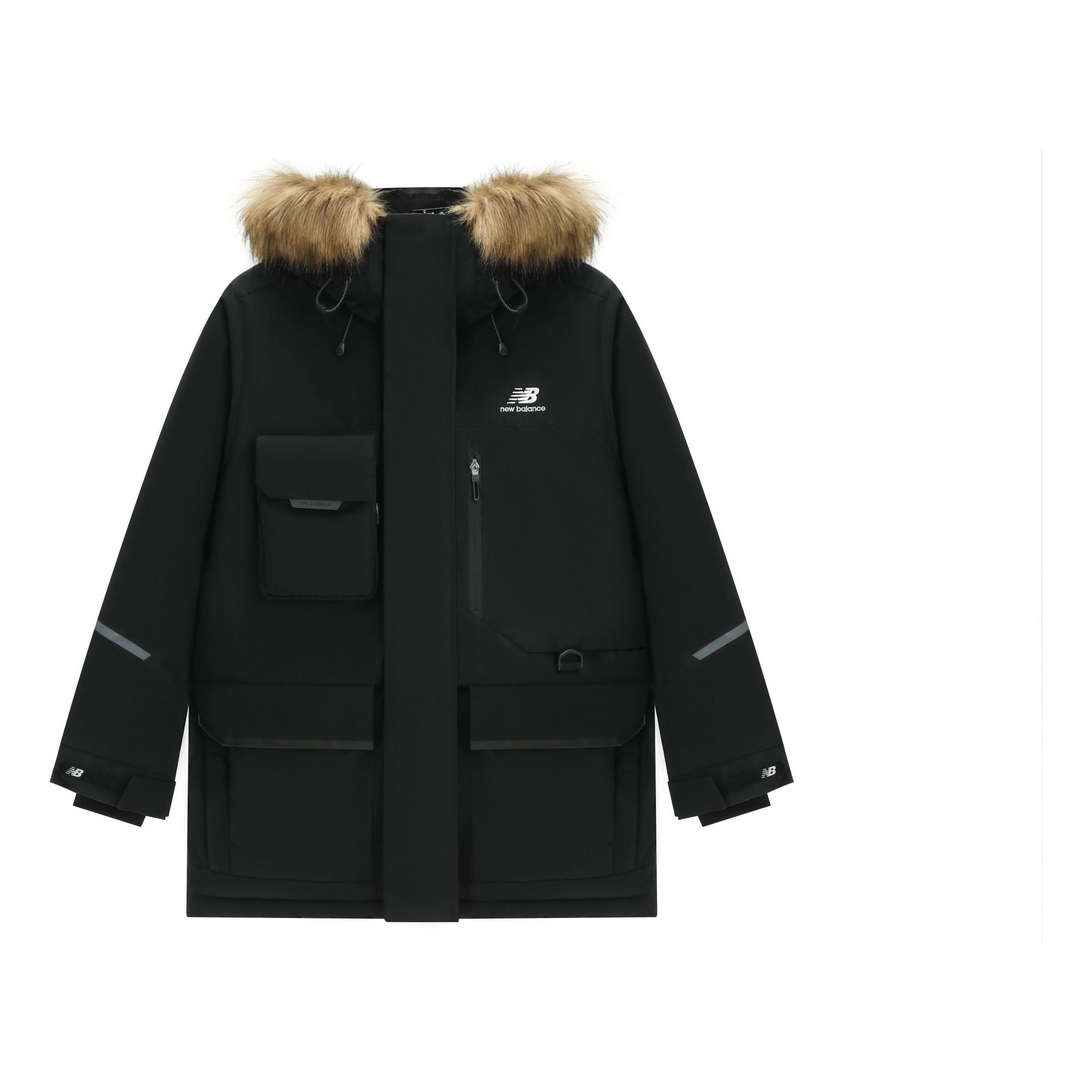 New Balance Logo Down Jacket 'Black' 5PC44603-BK sold by KicksCrew
