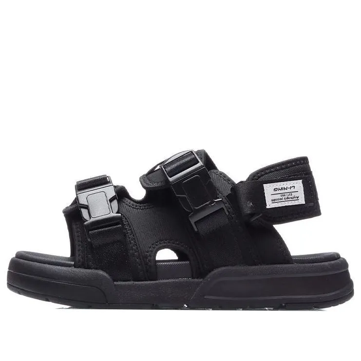 Li-Ning Coca Sandals 'Black' AGLR019-1 sold by KicksCrew