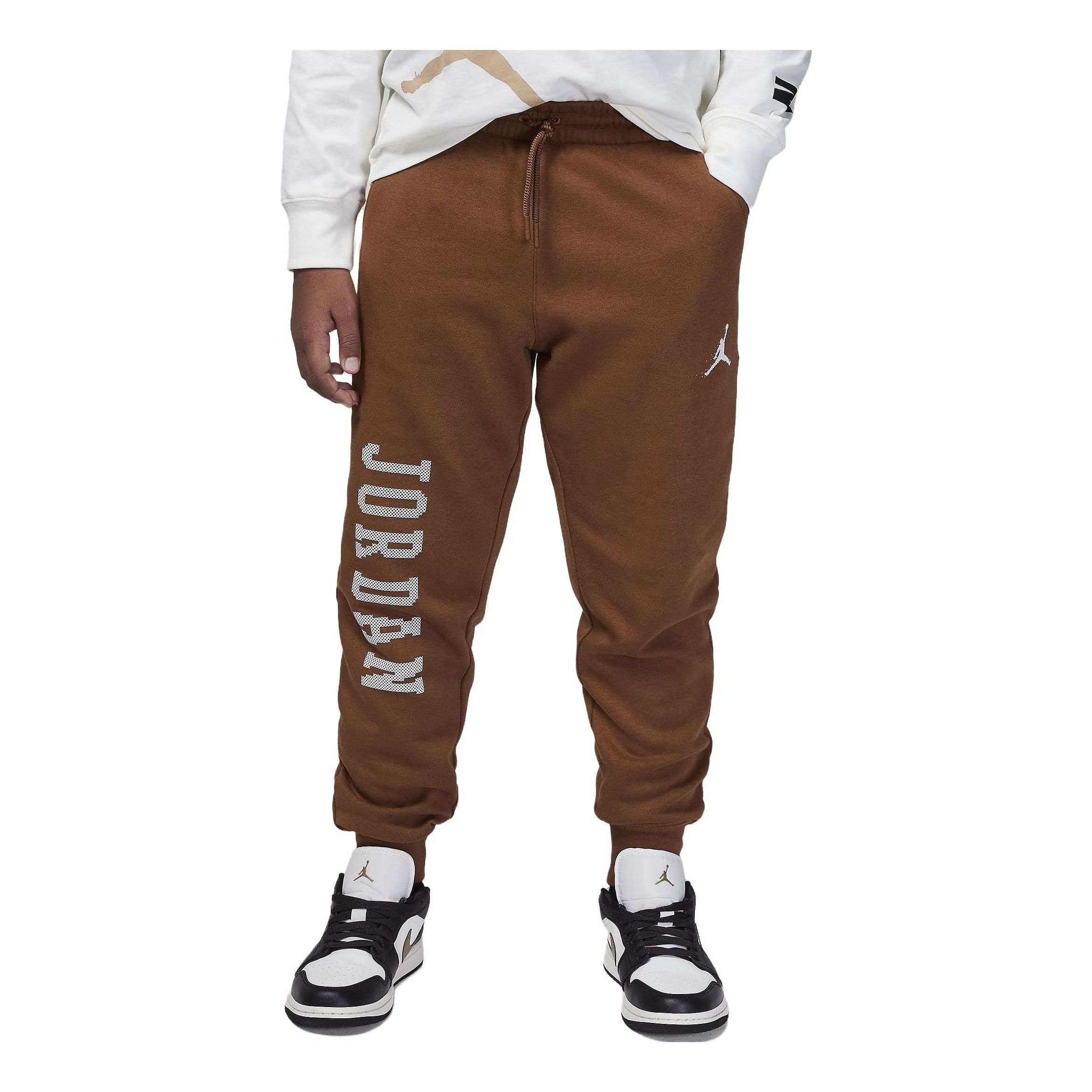 (GS) Air Jordan MJ Essentials Member Fleece Pants 'Light British Tan' 95C723-X4A sold by KicksCrew