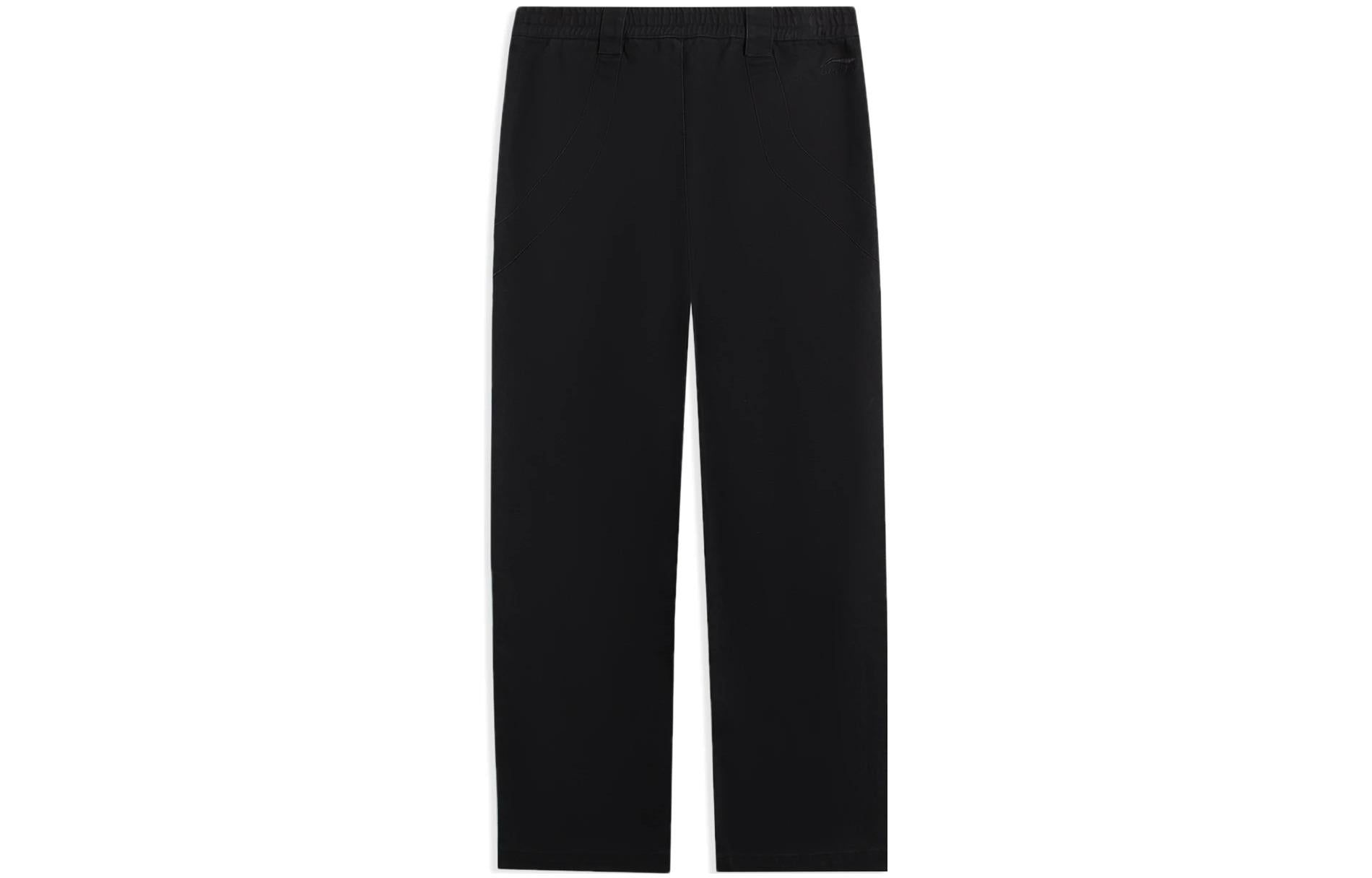 Li-Ning Loose Fit Straight Pants 'Black' AKXSC57-2 sold by KicksCrew product image thumbnail 2