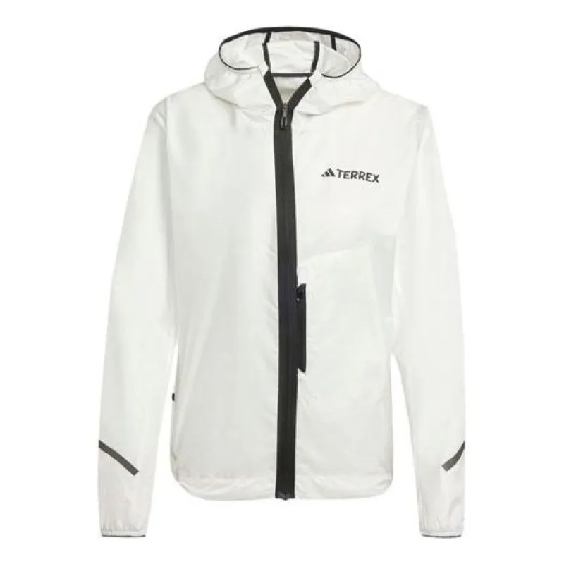 (WMNS) adidas Terrex Xperior Light Windweave Jacket 'White' IN2910 sold by KicksCrew