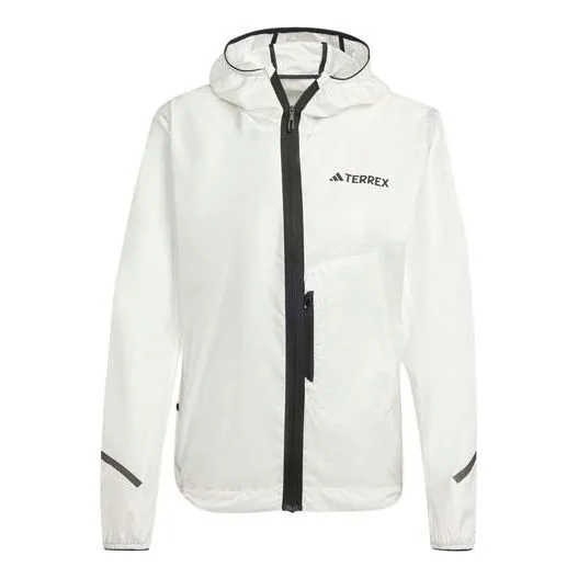 (WMNS) adidas Terrex Xperior Light Windweave Jacket 'White' IN2910 sold by KicksCrew