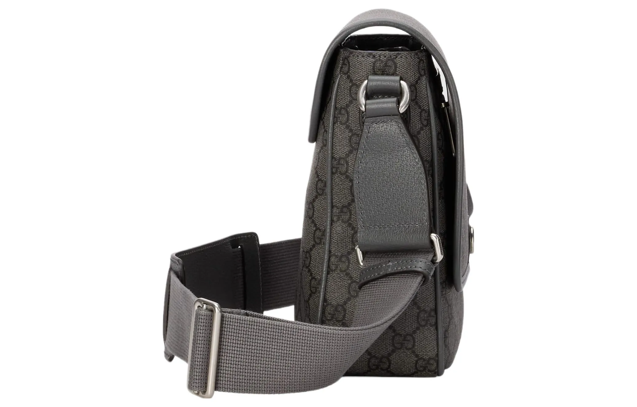 GUCCI｜CROSSBAGS (761741 FACJY 1244) Gucci Ophidia Medium Messenger Bag 'Grey Black' 761741-FACJY