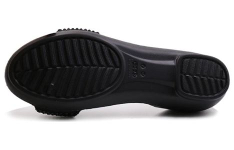 (WMNS) Crocs Lina Embellished D'Orsay Flat 'black' 204361-060 sold by KicksCrew