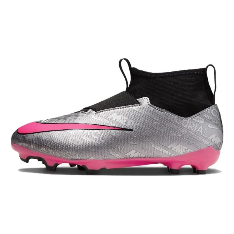 (GS) Nike Mercurial Superfly 9 Academy 25 MG 'Metallic Silver Shock Pink' FJ2032-060 sold by KicksCrew