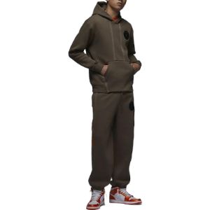Air Jordan Paris Saint-Germain Logo Hoodie 'Brown' DZ2924-274 sold by KicksCrew
