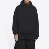 Balenciaga Worldwide Logo Popover Hoodie 'Black Yellow' 674986TLVA71361 sold by KicksCrew