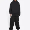 Balenciaga Worldwide Logo Popover Hoodie 'Black Yellow' 674986TLVA71361 sold by KicksCrew