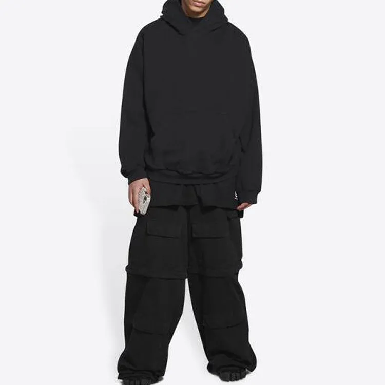 Balenciaga Worldwide Logo Popover Hoodie 'Black Yellow' 674986TLVA71361 sold by KicksCrew product image thumbnail 3