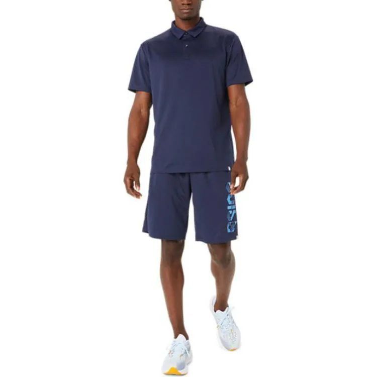 ASICS Hex Graphic Dry Polo Shirt 'Midnight' 2031E530-402 sold by KicksCrew product image thumbnail 3