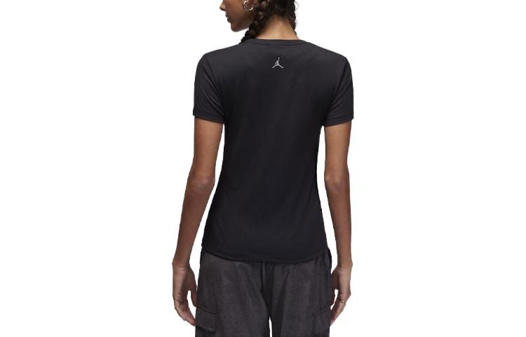 (WMNS) Air Jordan Slim Graphic T-Shirt 'Black' FD7241-010 sold by KicksCrew product image thumbnail 3