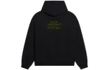 Balenciaga Worldwide Logo Popover Hoodie 'Black Yellow' 674986TLVA71361 sold by KicksCrew