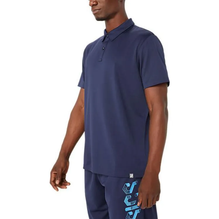 ASICS Hex Graphic Dry Polo Shirt 'Midnight' 2031E530-402 sold by KicksCrew product image thumbnail 4