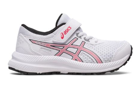 (PS) ASICS Contend 8 'White Electric Red' 1014A258-103 sold by KicksCrew