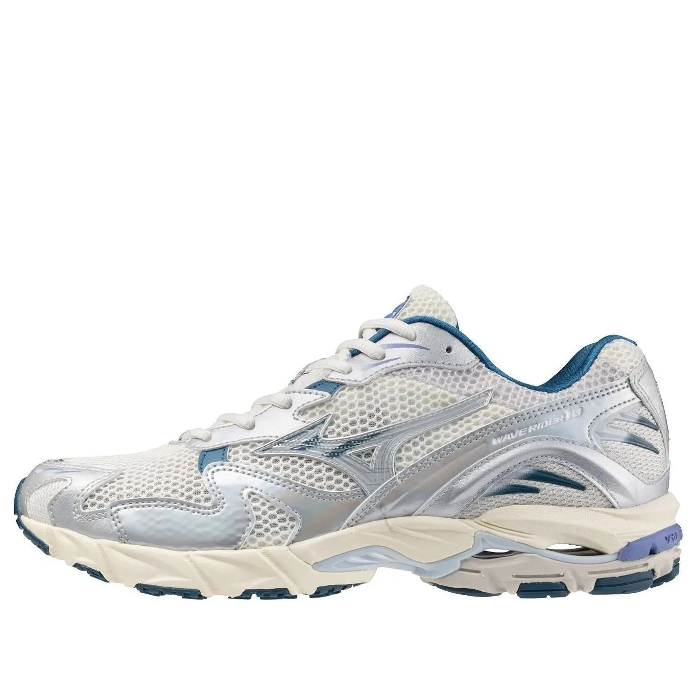 Mizuno Wave Rider 10 'White Silver Blue' D1GA243101 sold by KicksCrew