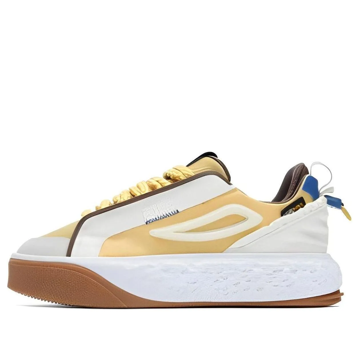 (WMNS) FILA Court Deluxe Low 'White Brown Yellow' F12W323201FYA sold by KicksCrew