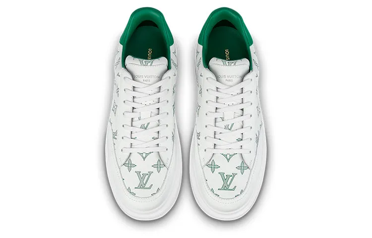 LOUIS VUITTON Beverly Hills Sneakers 'White Green Monogram' 1ABMDN sold by KicksCrew product image thumbnail 3