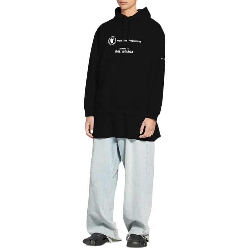 Balenciaga x WFP Hoodie Medium Fit 'Black' 600583TMVL11070 sold by KicksCrew product image thumbnail 3