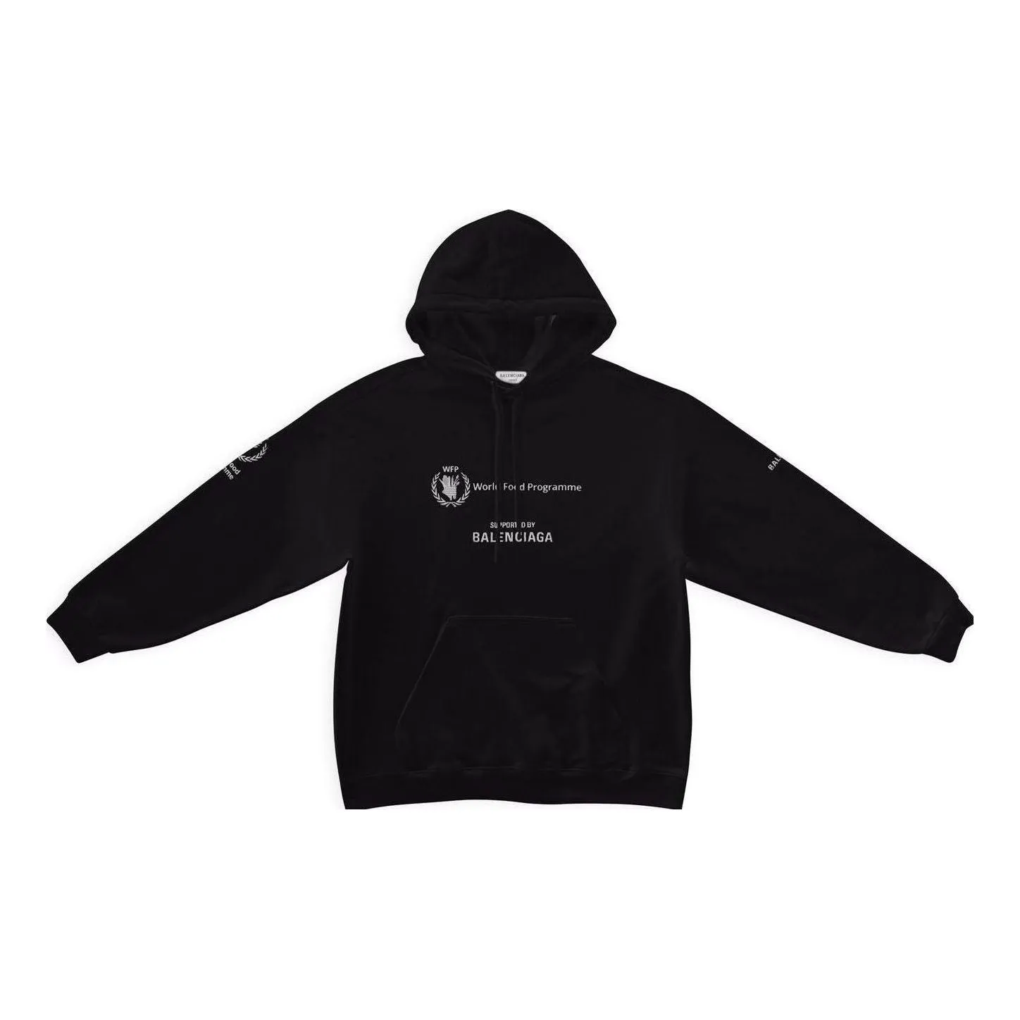 Balenciaga x WFP Hoodie Medium Fit 'Black' 600583TMVL11070 sold by KicksCrew