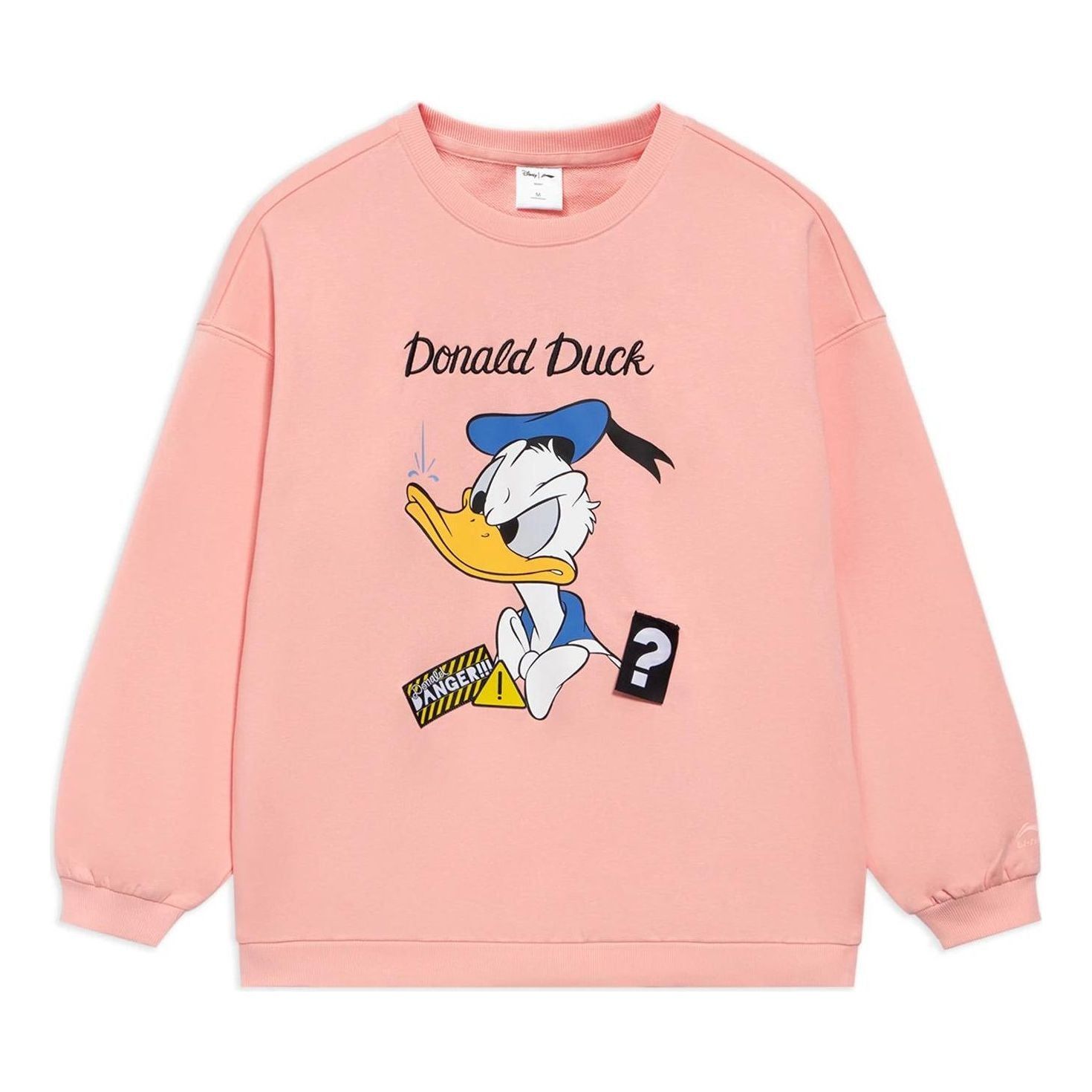 (WMNS) Li-Ning x Disney Donald Duck Graphic Sweatshirt 'Pink' AWDS596-3 sold by KicksCrew