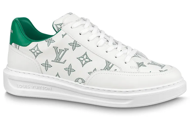LOUIS VUITTON Beverly Hills Sneakers 'White Green Monogram' 1ABMDN sold by KicksCrew product image thumbnail 2