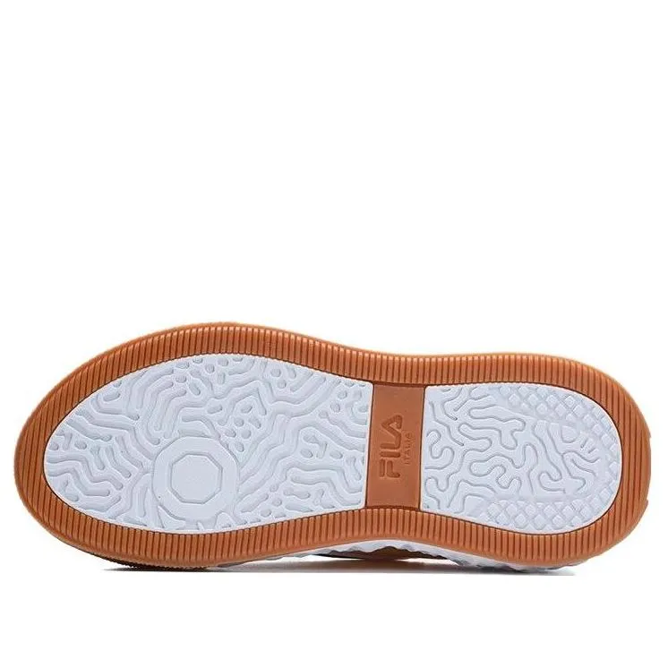 (WMNS) FILA Court Deluxe Low 'White Brown Yellow' F12W323201FYA sold by KicksCrew product image thumbnail 4