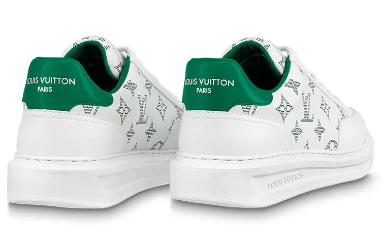 LOUIS VUITTON Beverly Hills Sneakers 'White Green Monogram' 1ABMDN sold by KicksCrew product image thumbnail 4