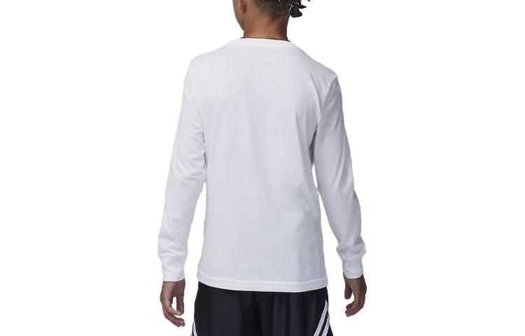 (GS) Air Jordan Scramble Long Sleeve T-Shirt 'White' 95C680-001 sold by KicksCrew product image thumbnail 3