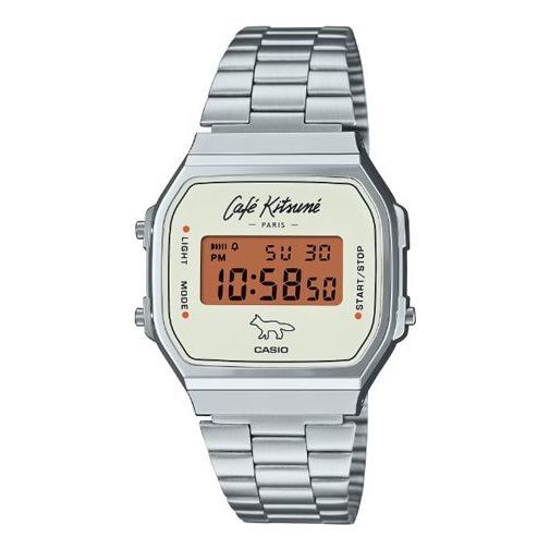 (WMNS) CASIO X Caf Kitsun Digital 'Silver' A168WECK-7A sold by KicksCrew