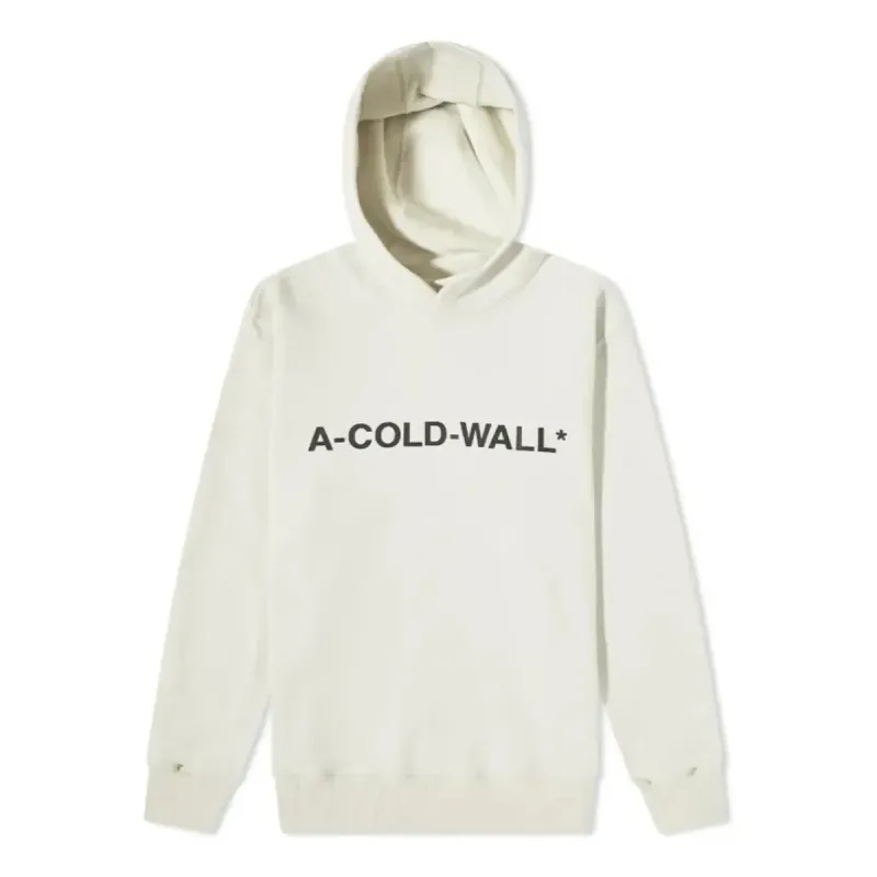 A-COLD-WALL* Logo Popover Hoodie 'Bone White' ACWMW057-BONE sold by KicksCrew