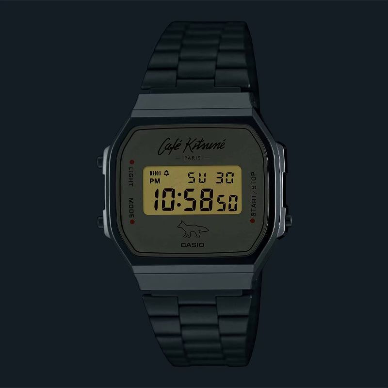 (WMNS) CASIO X Caf Kitsun Digital 'Silver' A168WECK-7A sold by KicksCrew product image thumbnail 5