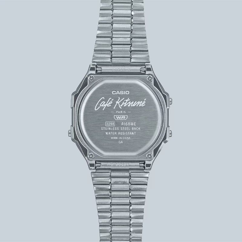 (WMNS) CASIO X Caf Kitsun Digital 'Silver' A168WECK-7A sold by KicksCrew product image thumbnail 4