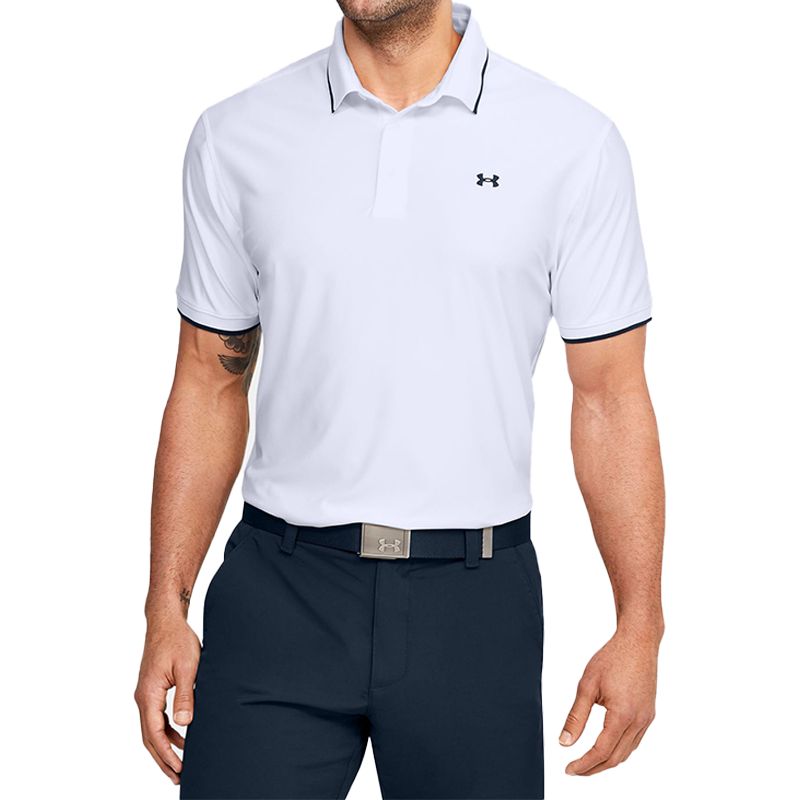 Under Armour Playoff Pique Polo Shirt 'White' 1345459-101 sold by KicksCrew product image thumbnail 4