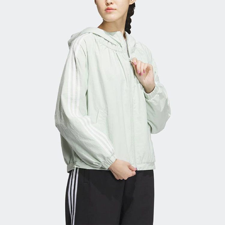 (WMNS) adidas Neo Basketball WindBreaker 6 'Green' IP7110 sold by KicksCrew product image thumbnail 4