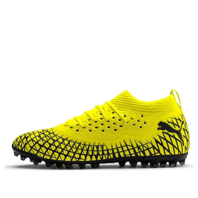 PUMA Future 4.2 Netfit MG 'Neon Yellow Black' 105681-02 sold by KicksCrew