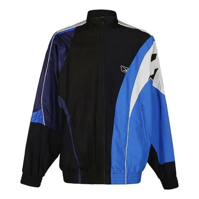 Balenciaga Split Tracksuit Jacket 'Black Blue' 658951TYB181000 sold by KicksCrew
