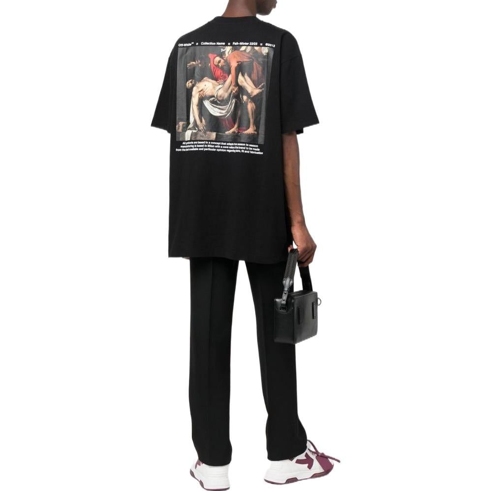 Off-White Caravaggio Deposition Over Short-Sleeve Tee 'Black' OMAA038C99JER0091001 sold by KicksCrew product image thumbnail 2