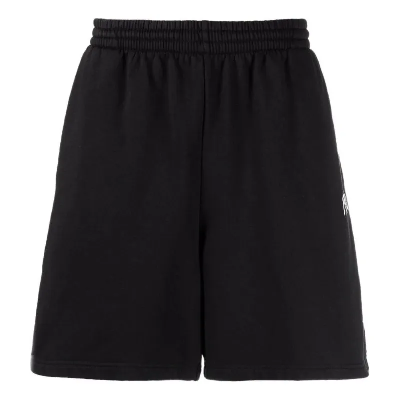 Balenciaga Cities Paris Cotton Sweat Shorts 'Black White' 676137TLVL81070 sold by KicksCrew