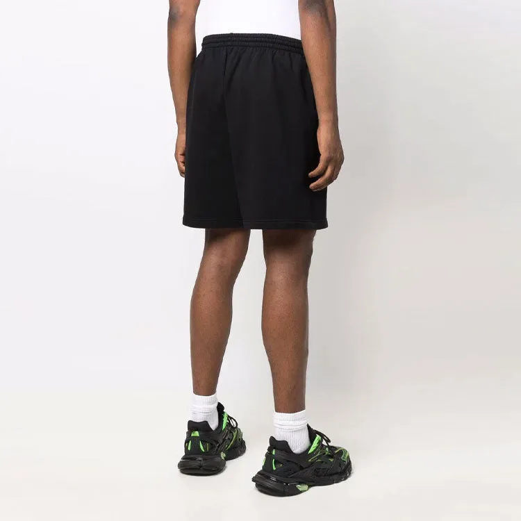 Balenciaga Cities Paris Cotton Sweat Shorts 'Black White' 676137TLVL81070 sold by KicksCrew product image thumbnail 4