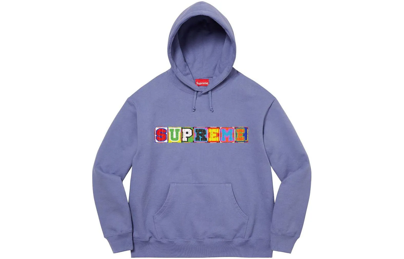 Supreme SS23 Week9 Beaded Hoodie 'Blue' SUP-SS23-173 sold by KicksCrew product image thumbnail 2