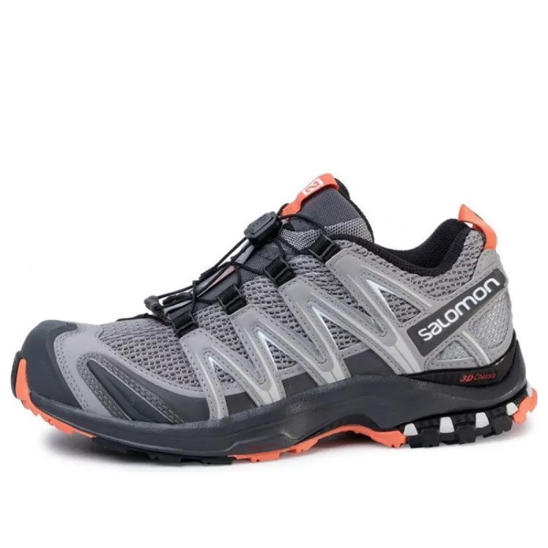 (WMNS) SALOMON XA PRO 3D W 'Grey Black Orange' 409776 sold by KicksCrew